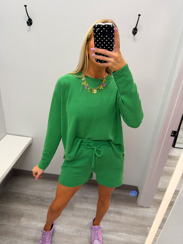 SAVAGE DEAL | Ribbed Set Long Sleeve Set