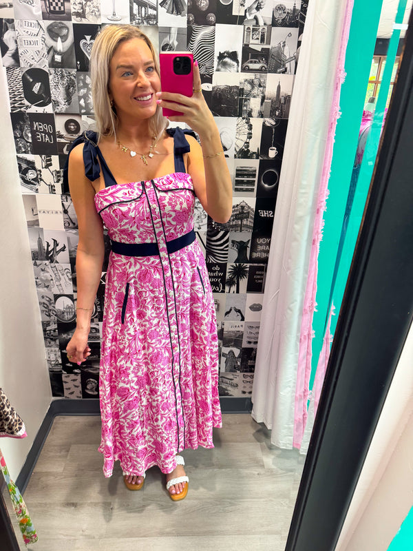 Perfectly Pretty Dress Hot Pink