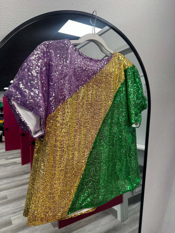 Sequin Mardi Gras Large