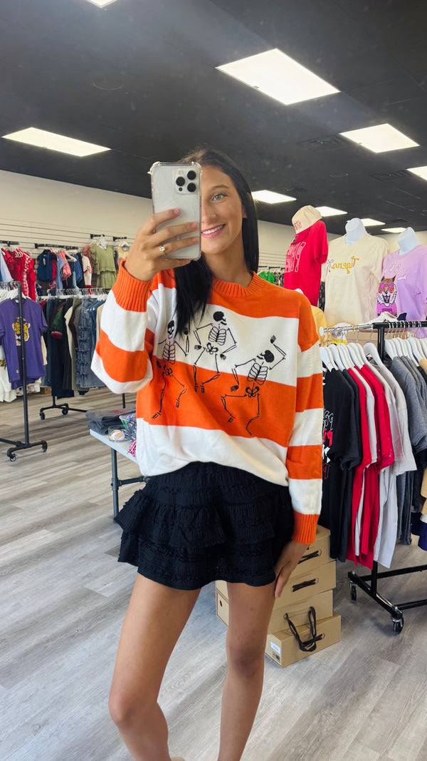 Skeleton Sweater Striped