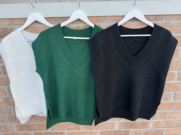 BLACK FRIDAY | OVERSIZE SWEATER VEST SIDE SLIT