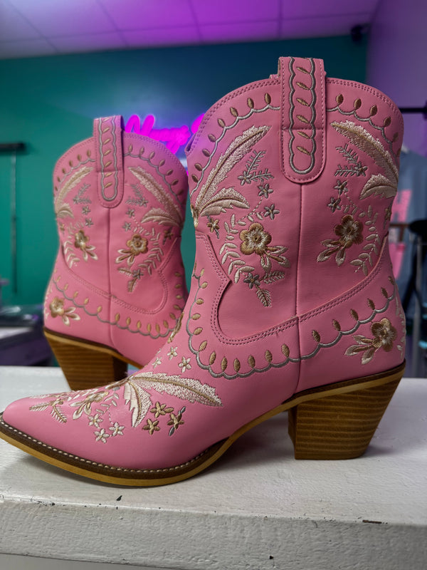 Dolly Cowgirl Boot - Pink
