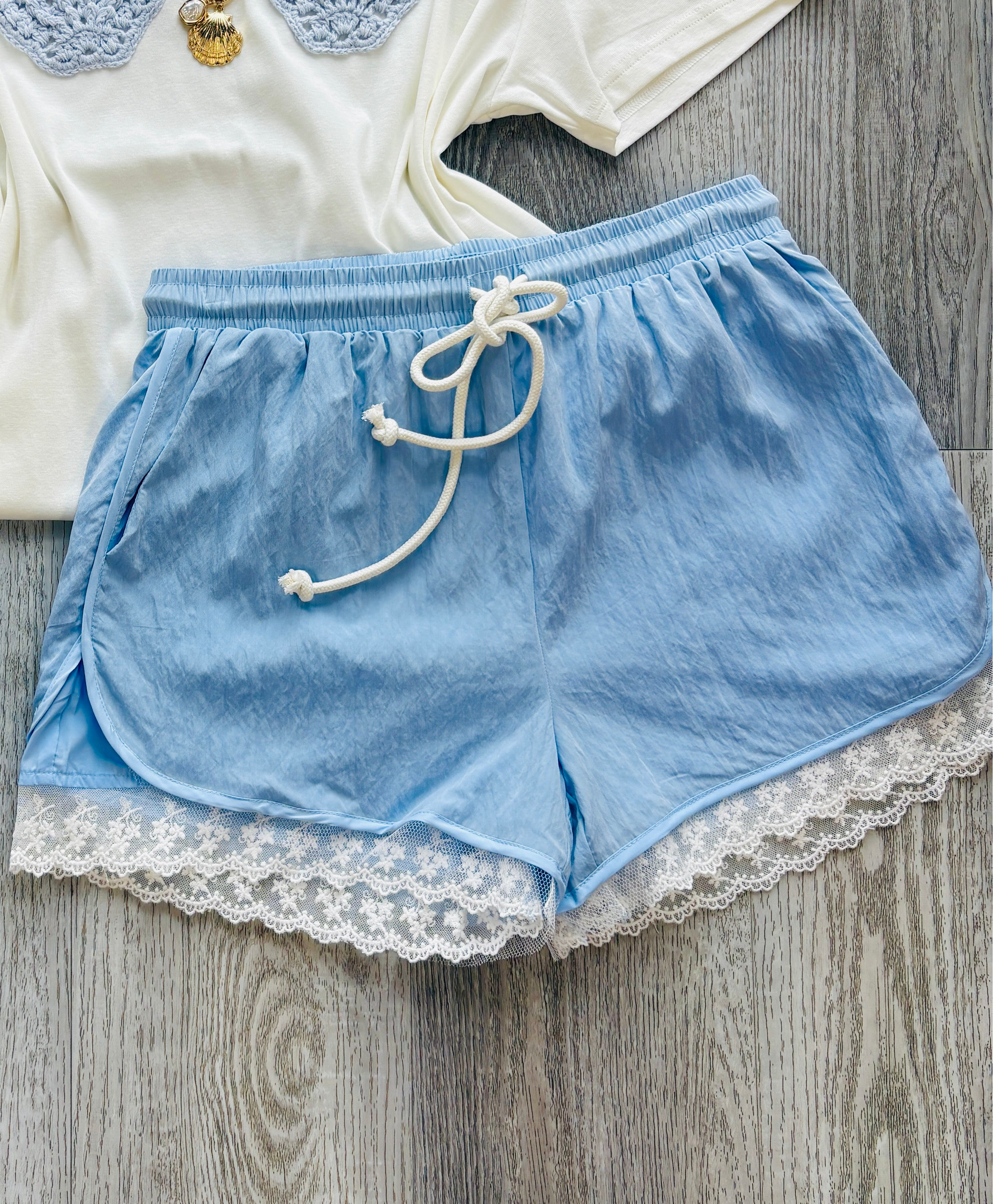 Beach Days Lace Lounge Shorts – Savage Roots Boutique