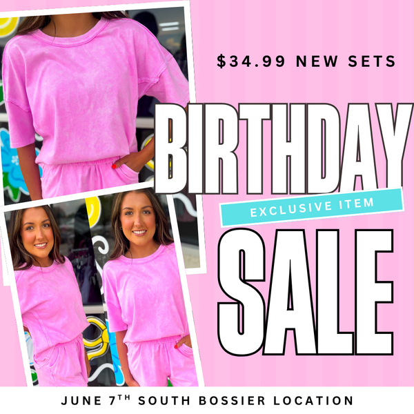 SAVAGE BIRTHDAY DEAL | Acid Wash Pink Set