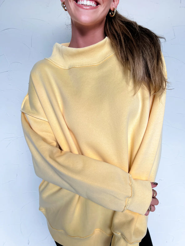 Color Me Comfy Mock Neck Sweatshirt