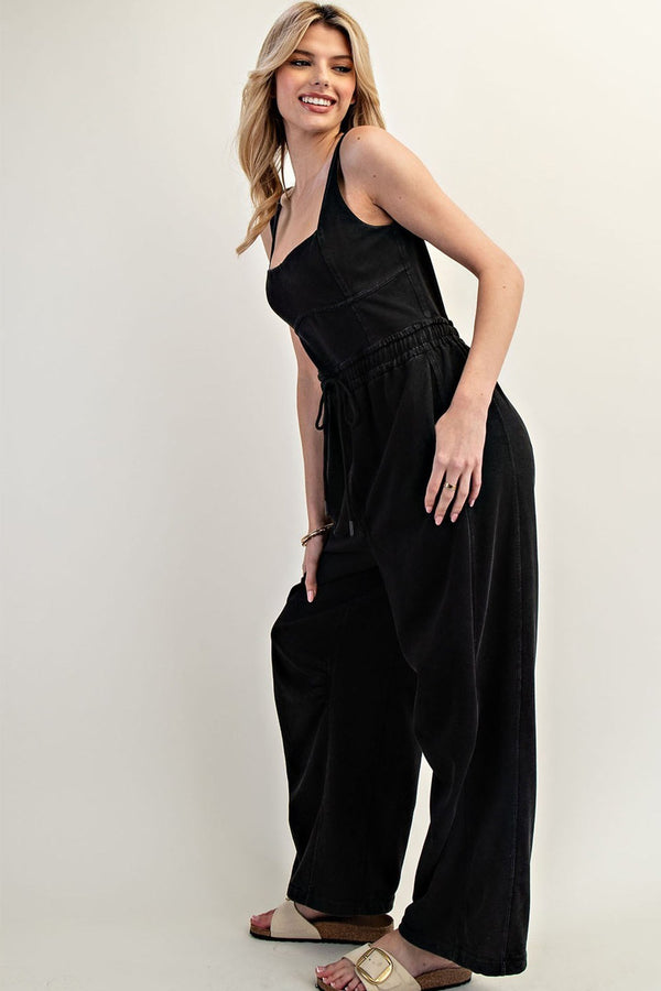 Acid Wash Jumpsuit