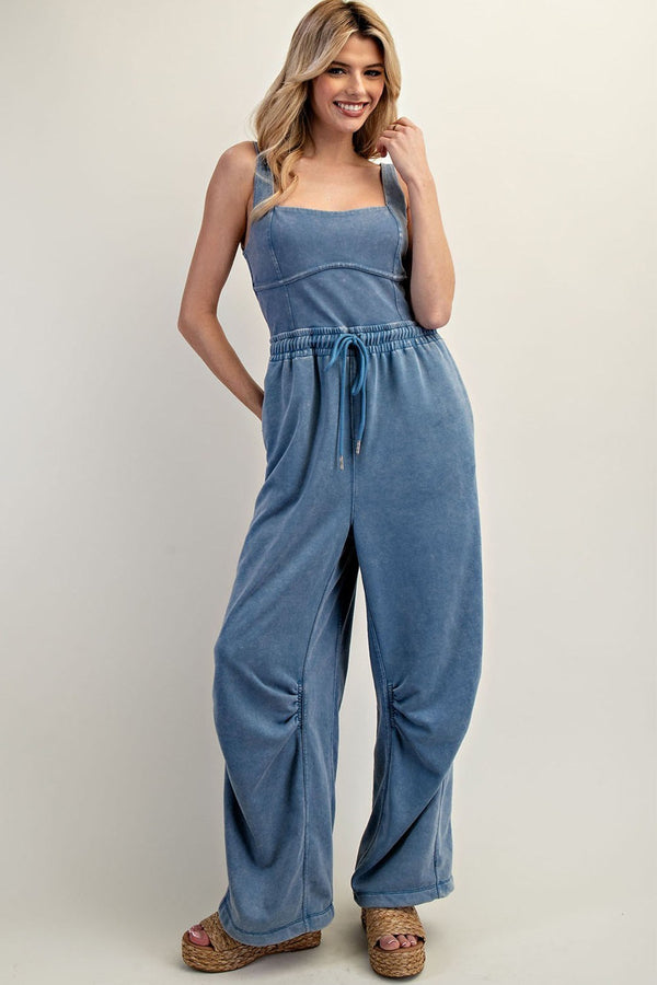 Acid Wash Jumpsuit