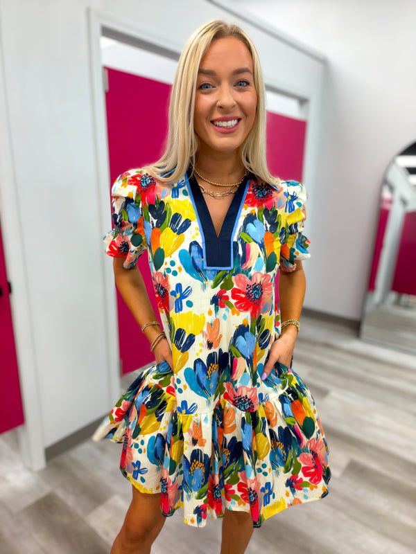 The Paint The Town Floral Dress | Regular and Plus