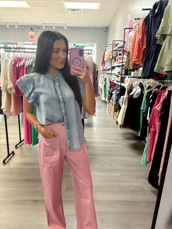 Come On By Pants Light Pink