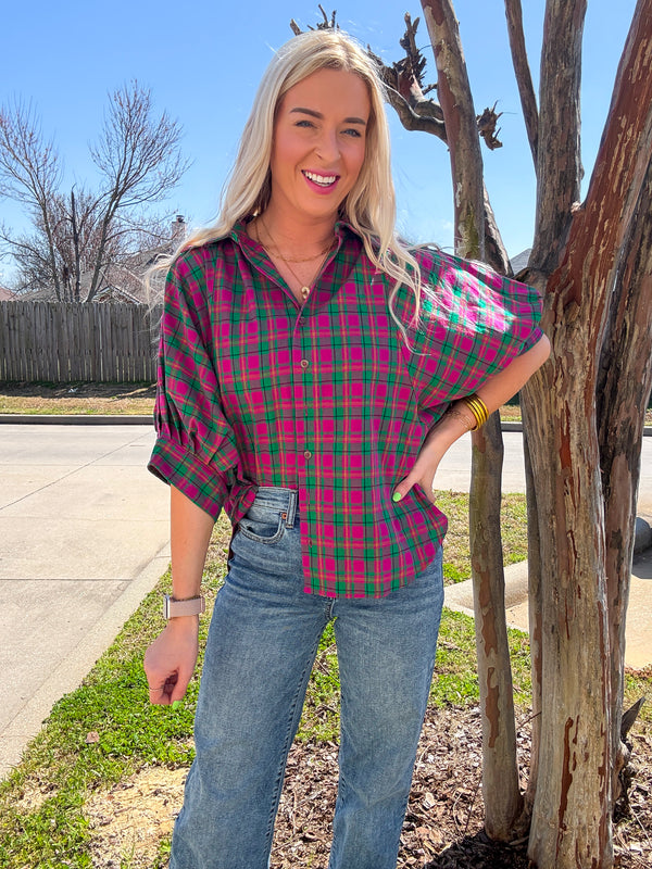 Plaid Days Ahead Top