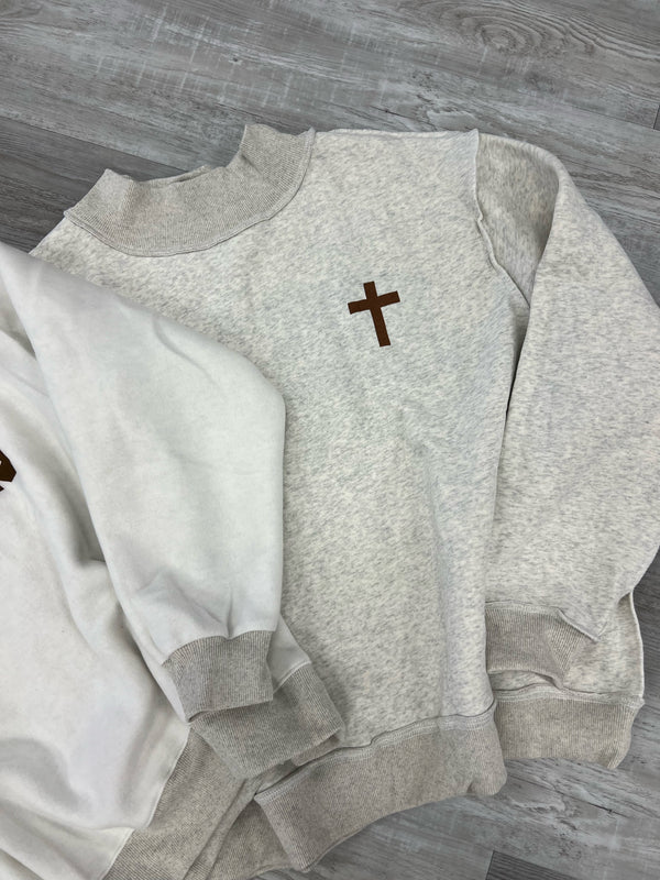 Jesus Saves Mock Neck Reversible