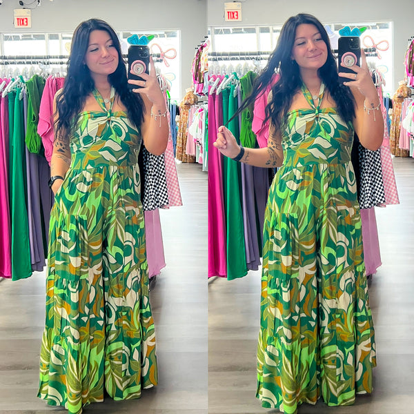 Made Ya Look Halter Jumpsuit