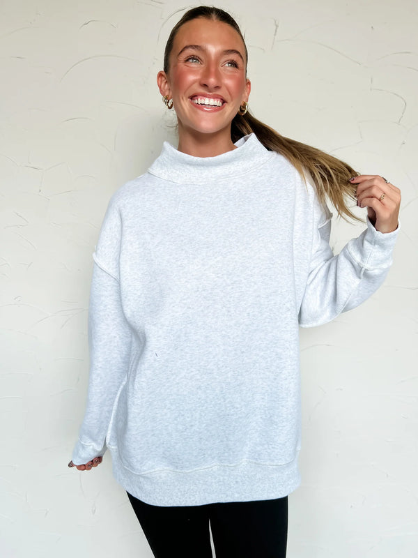 Color Me Comfy Mock Neck Sweatshirt