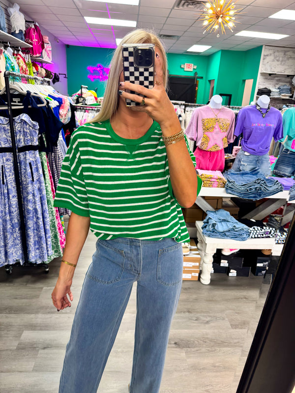 What About It Button Light Wash Denim Pants