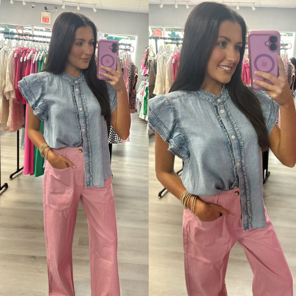 Light Weight Denim Top