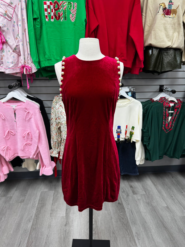 Pearl Velvet Dress