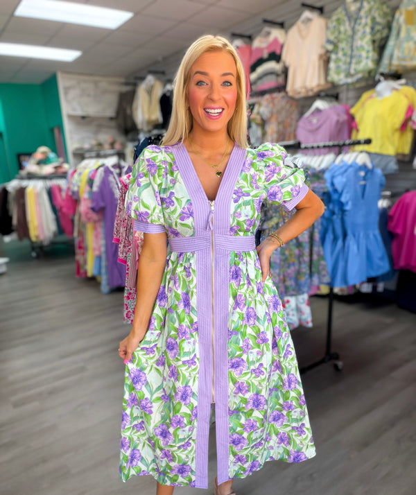 The Bloomline Zip Midi