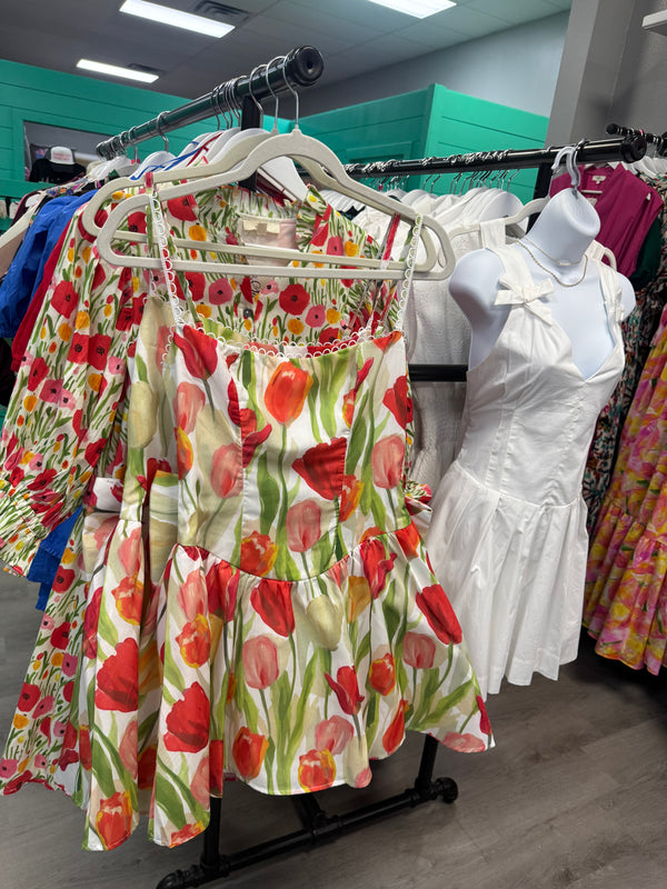 In the Tulips Bow Dress
