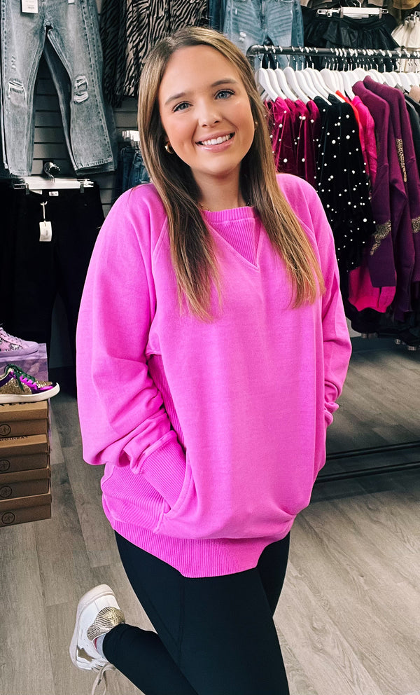 BLACK FRIDAY | SOFT PULLOVER SWEATSHIRT WITH POCKETS |