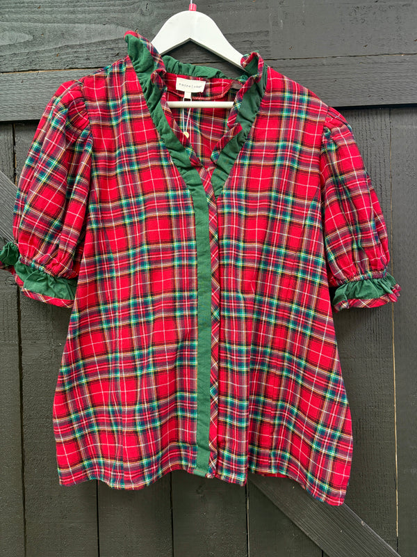 Perfectly Plaid Christmas Top