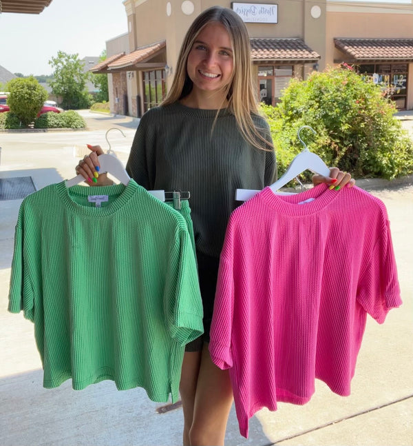 My Way Ribbed Round Neck Set