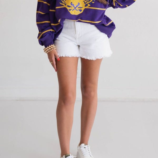 The Alice White Denim Shorts | Risen