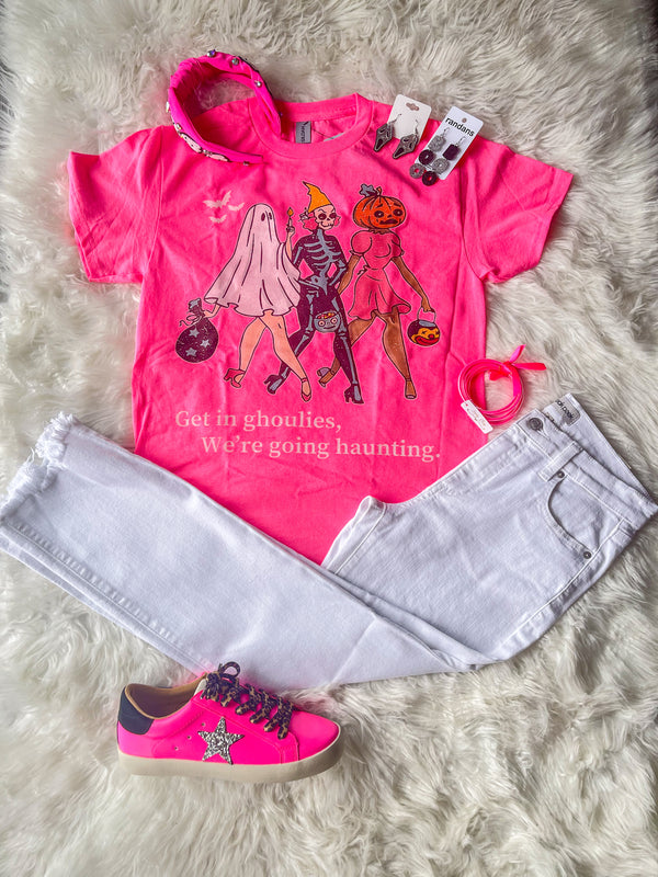 Going Haunting Neon Pink Tee
