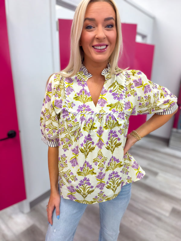 Among the Violets Top