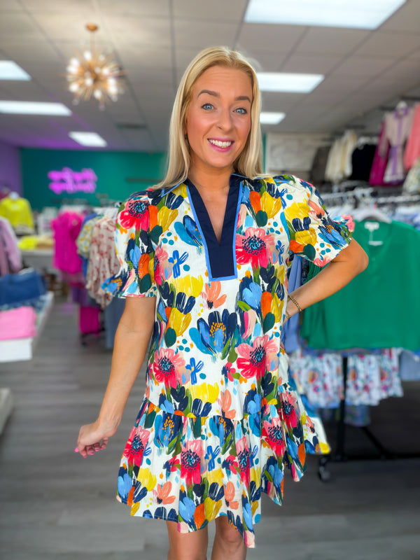 The Paint The Town Floral Dress | Regular and Plus
