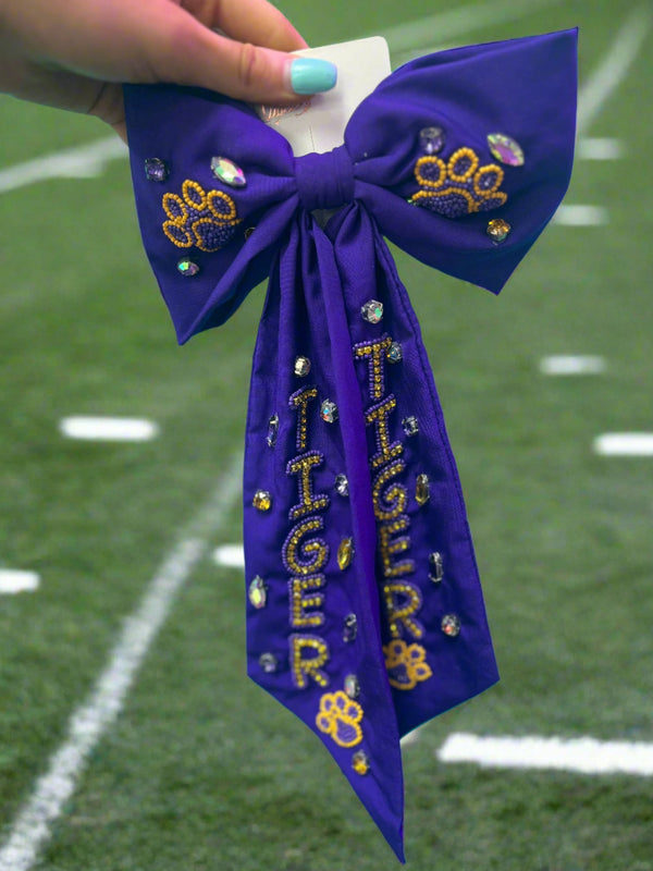 Game Day Tiger Bow