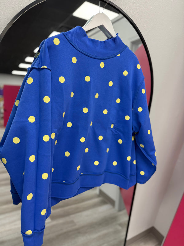 Mother Mock Neck Reversible Sweatshirt