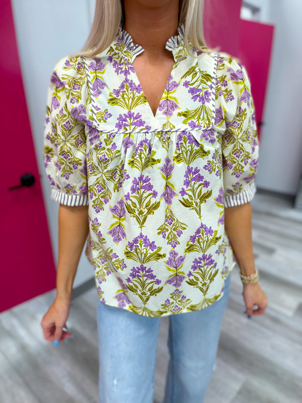 Among the Violets Top