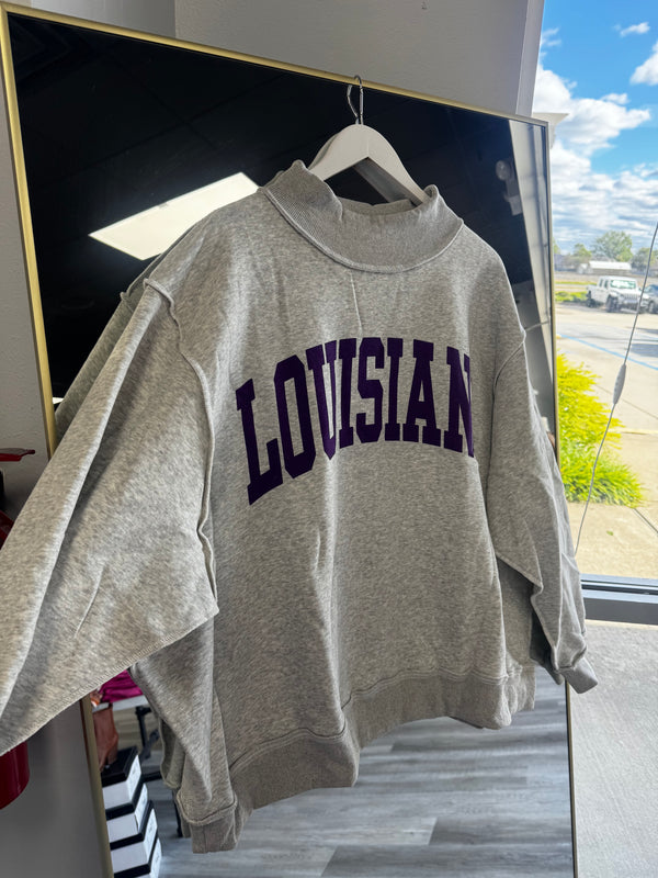 LOUISIANA & TIGERS Reversible Sweatshirt