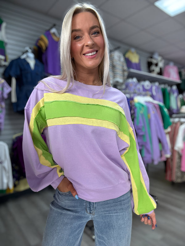 Mardi Gras Pastel Longsleeve Top
