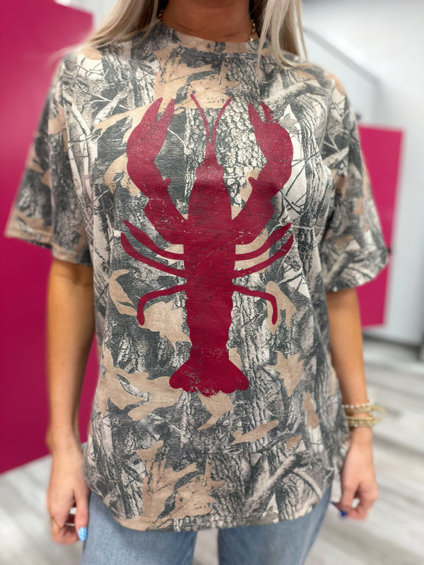 Crawfish Camo Graphic Tee