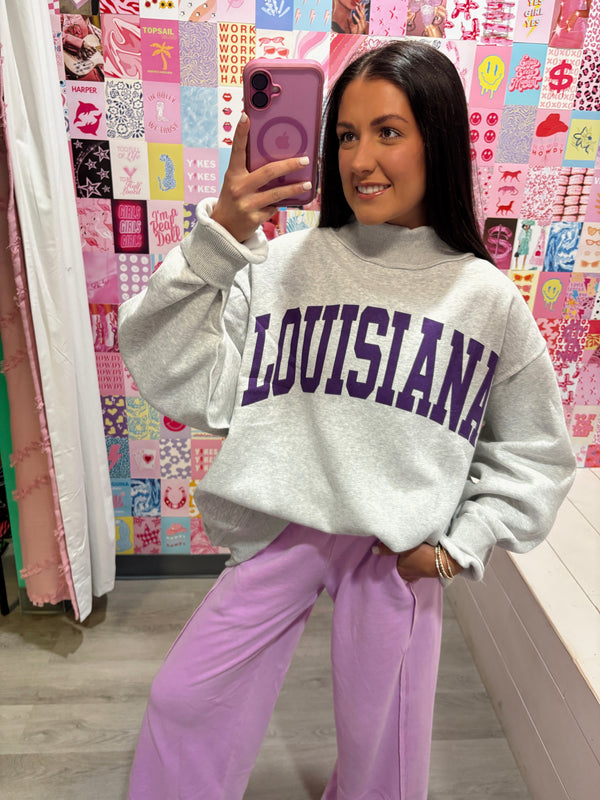 LOUISIANA & TIGERS Reversible Sweatshirt