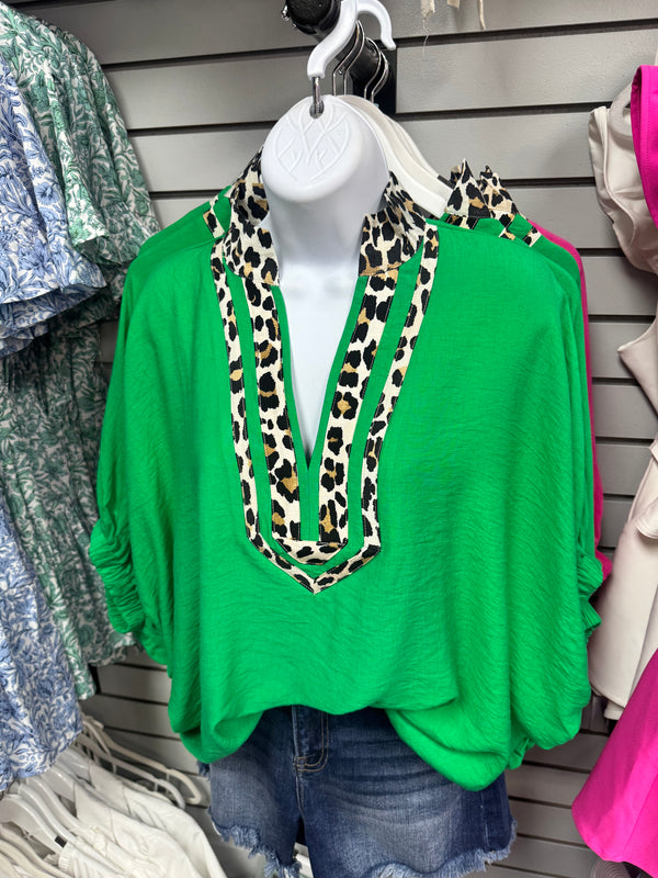 Little Touch of Leopard Top | Regular and Plus