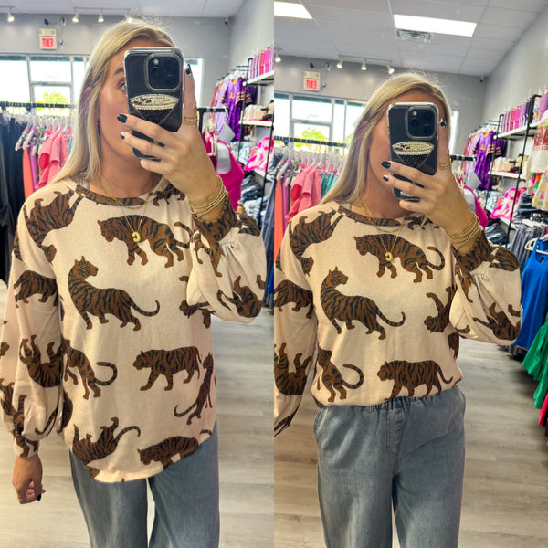 Tiger Long-Sleeve Top