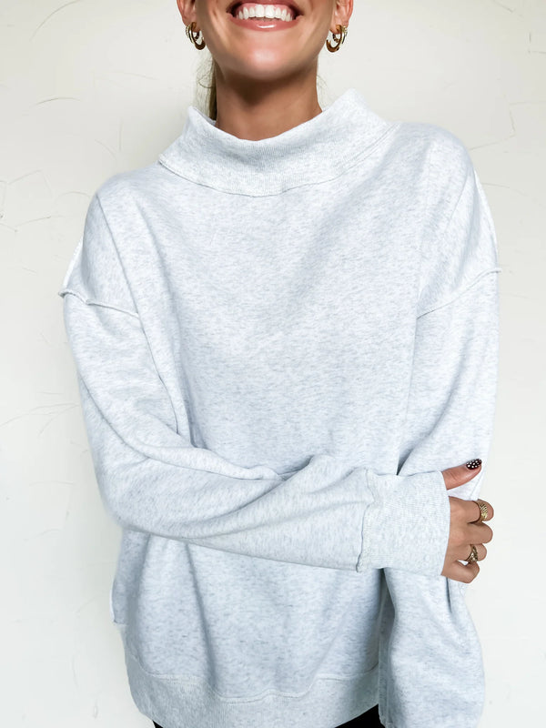 Color Me Comfy Mock Neck Sweatshirt