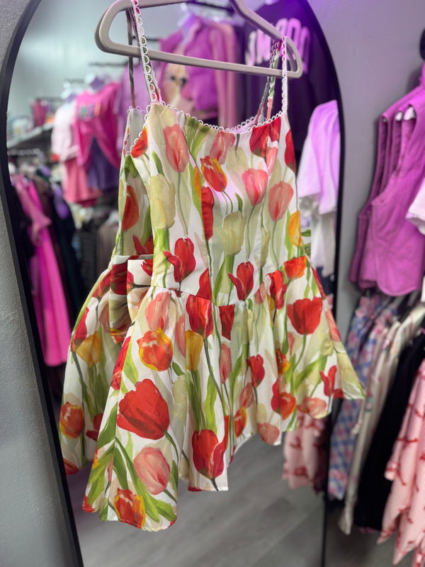 In the Tulips Bow Dress