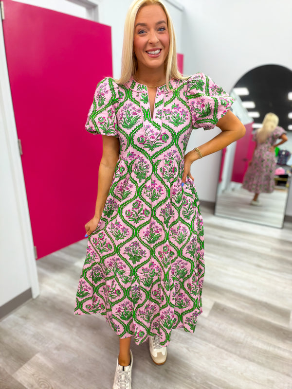 The Market Day Midi | Pink