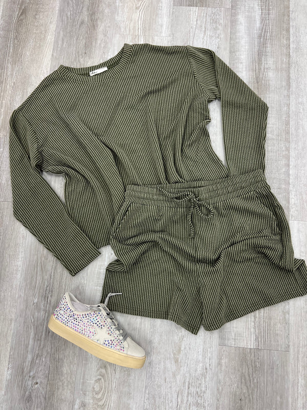 SAVAGE DEAL | Ribbed Set Long Sleeve Set