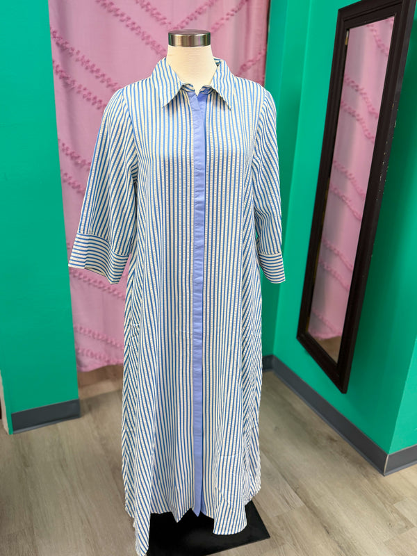 The Coastal Classic Stripe Midi