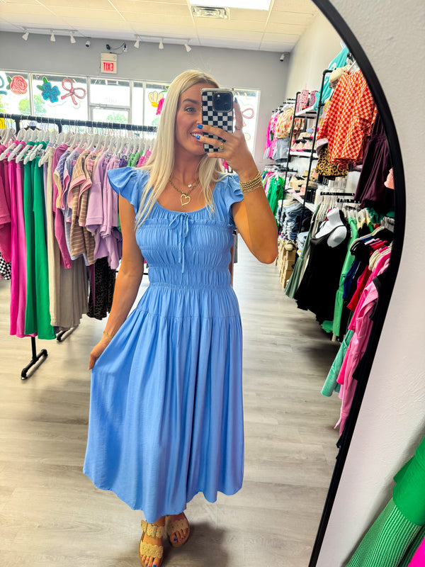 We Found Love Blue Midi