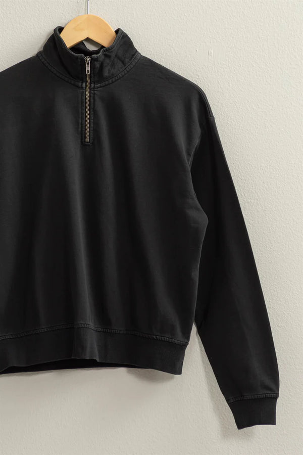 Mineral Wash Quarter Zip