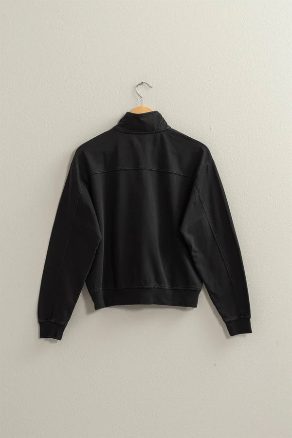 Mineral Wash Quarter Zip