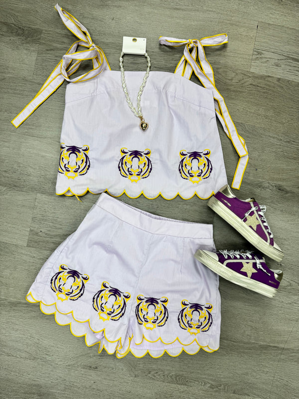 Gameday Tiger Spirit Embroidered Set
