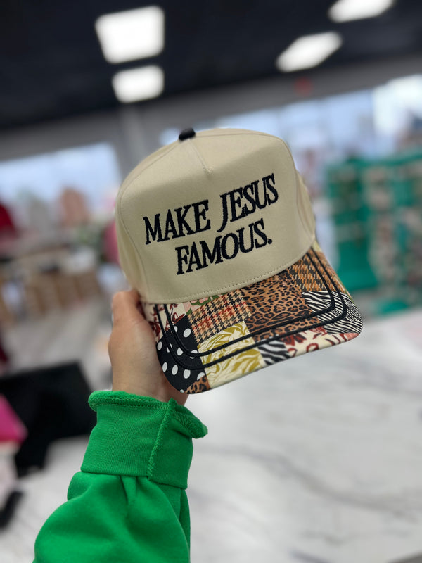 Make Jesus Famous Patchwork Hat