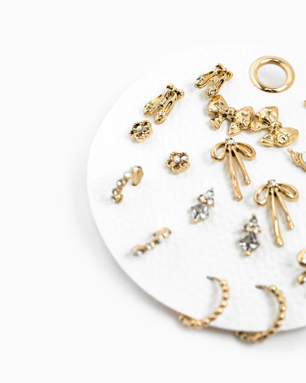 Antique Coquette Ballet Earrings Set of 10