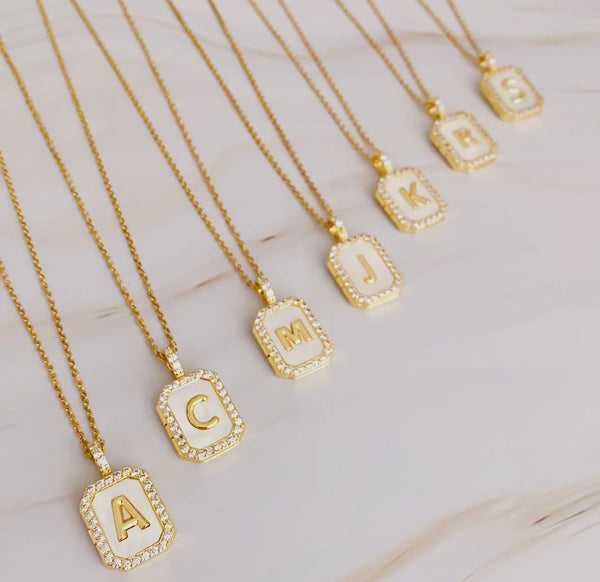 Initial Open Locket Necklace